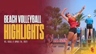 Women's Beach Volleyball: USC 3, UCLA 1 - Highlights 4/28/22