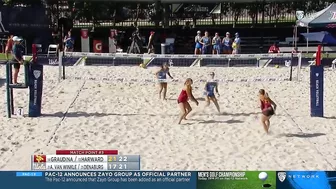 Women's Beach Volleyball: USC 3, UCLA 1 - Highlights 4/28/22