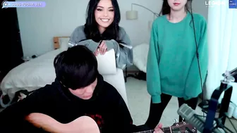 Sykkuno Plays Fuslie's Guitar On Stream