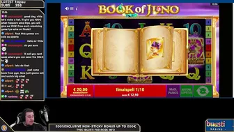 BOOK OF JUNO ★ INSANE BONUS !! ★ VIHISLOTS TWITCH STREAM