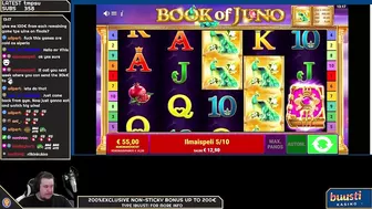 BOOK OF JUNO ★ INSANE BONUS !! ★ VIHISLOTS TWITCH STREAM