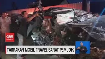 Tabrakan Mobil Travel Sarat Pemudik