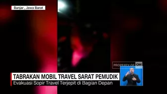 Tabrakan Mobil Travel Sarat Pemudik