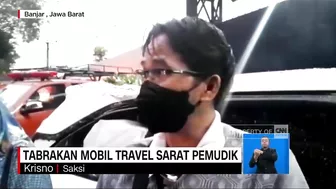 Tabrakan Mobil Travel Sarat Pemudik