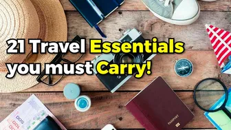 21 Travel Essentials You Must Carry ll Karim Travel Advisors ll