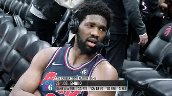 Joel Embiid Talks Game 6 Win vs Raptors, Postgame Interview ????