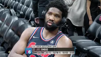 Joel Embiid Talks Game 6 Win vs Raptors, Postgame Interview ????