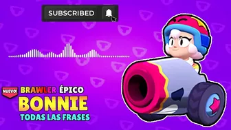 TODAS las FRASES de BONNIE | BRAWL STARS