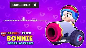 TODAS las FRASES de BONNIE | BRAWL STARS