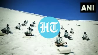 ITBP ‘Himveers’ scale new heights with Yoga at 15,000 ft in snow-capped Himalayas | Watch