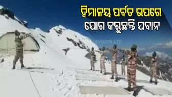 ITBP Jawans Perform Yoga At 15000 Feet Of Himalayas In Uttarakhand