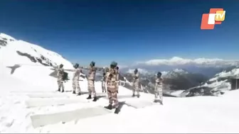 ITBP Jawans Perform Yoga At 15000 Feet Of Himalayas In Uttarakhand