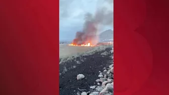 Video compilation: Wildfire burns 75-100 acres near I-80 and Great Salt Lake