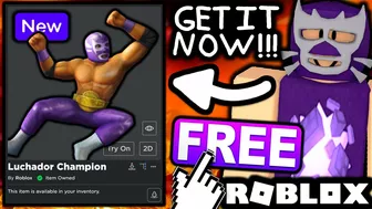 FREE ACCESSORY! HOW TO GET Luchador Champion! (ROBLOX)