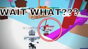 This guy has long legs (Roblox Bedwars)