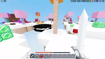 This guy has long legs (Roblox Bedwars)