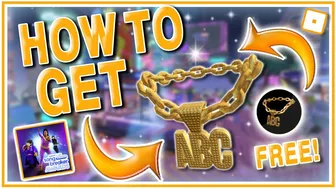 HOW TO GET FREE ABC GOLD CHAIN in Roblox