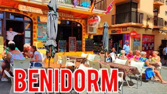 BENIDORM ???????? LEVANTE BEACH BARS & Restaurants May 2022 Spain Walking Tour 4K