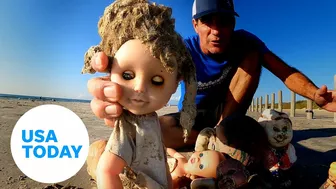 Beach trash baby dolls wash up on shore | USA TODAY