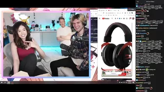 xQc showing Pokimane his Stream culture