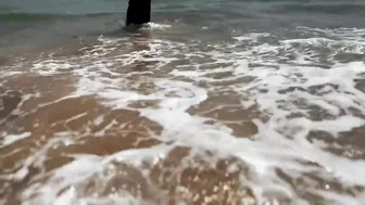 Photographer, Model, and Videographer Getting Wiped Out by Waves