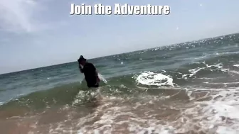 Photographer, Model, and Videographer Getting Wiped Out by Waves