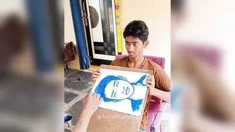 Craziest Live Painting | How To Draw | Boy Drawing | Celebrity Artist | Harrsha Artist