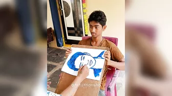 Craziest Live Painting | How To Draw | Boy Drawing | Celebrity Artist | Harrsha Artist