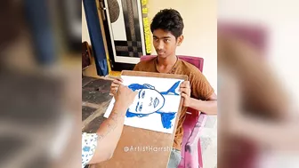 Craziest Live Painting | How To Draw | Boy Drawing | Celebrity Artist | Harrsha Artist