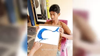 Craziest Live Painting | How To Draw | Boy Drawing | Celebrity Artist | Harrsha Artist