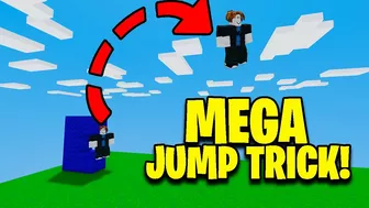 Did you know about block mega jump trick? Roblox Bedwars