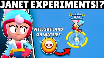 Can Janet Land on Water After Using Her Super!? | Brawl Stars Season 12 #stuntshow