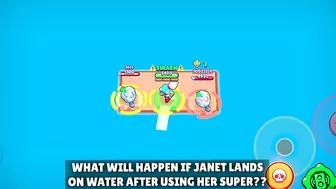 Can Janet Land on Water After Using Her Super!? | Brawl Stars Season 12 #stuntshow