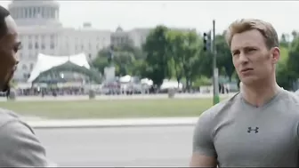 "On Your Left" Steve Rogers & Sam Wilson - Running Scene - Captain America: The Winter Soldier