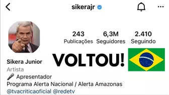 INSTAGRAM DO SIKÊRA JR VOLTOU! @Sikerajr