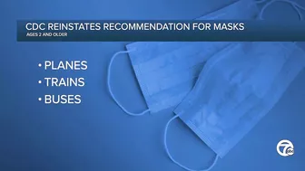 CDC recommends masks for travel