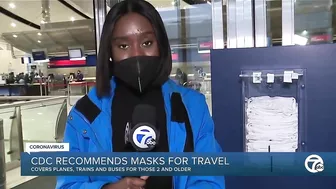 CDC recommends masks for travel