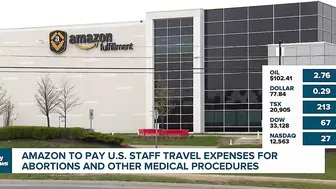 Biz Report: Amazon to pay U.S. staff's travel expenses for abortions