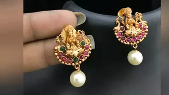 below 5 grams lo  20 above pearl gold earrings models.