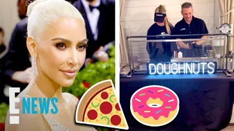 See Kim Kardashian CELEBRATE Post-Met Gala 2022 With Donuts & Pizza | E! News