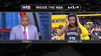 Ja Morant Joins Inside the NBA after Game 2 Win vs Warriors, Postgame Interview ????