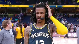 Ja Morant Joins Inside the NBA after Game 2 Win vs Warriors, Postgame Interview ????