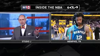 Ja Morant Joins Inside the NBA after Game 2 Win vs Warriors, Postgame Interview ????