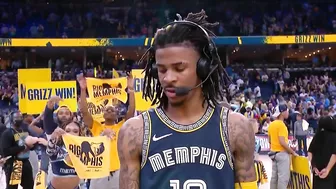 Ja Morant Joins Inside the NBA after Game 2 Win vs Warriors, Postgame Interview ????