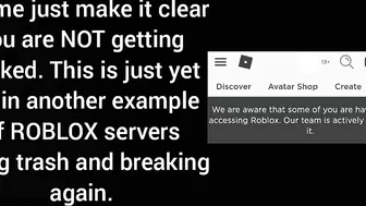 ROBLOX SHUT DOWN / EXPLAINATION (LARGEST ROBLOX OUTAGE 2022)