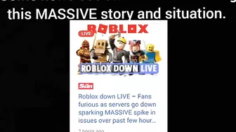 ROBLOX SHUT DOWN / EXPLAINATION (LARGEST ROBLOX OUTAGE 2022)