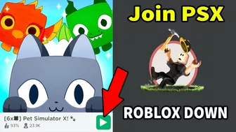 How to Join Pet Simulator X when Roblox Down