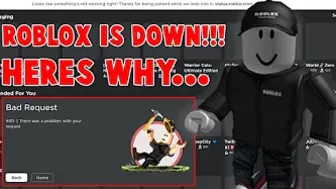 ROBLOX IS DOWN!!! HERES WHY... (ROBLOX NEWS)