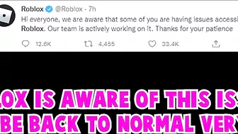 ROBLOX IS DOWN!!! HERES WHY... (ROBLOX NEWS)