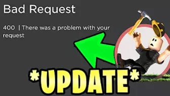 ROBLOX IS DOWN *UPDATE*...May 4 2022 (400 Bad Request)